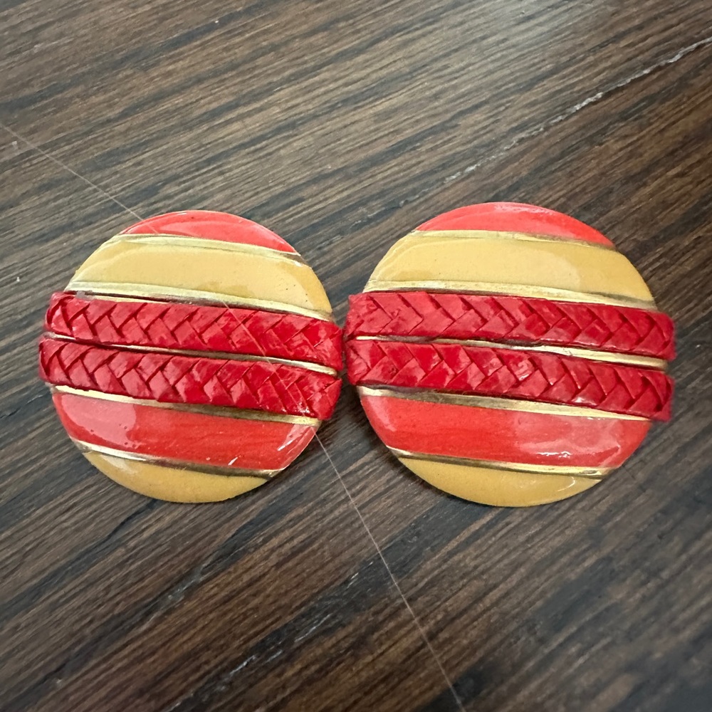 Gold costume earrings